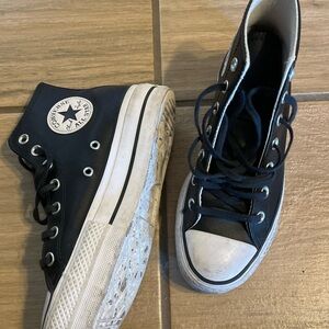 Converse Black and White High-Top Sneakers